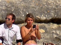 Blonde tease HD video.