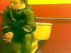 Hidden cam urinal HD video.